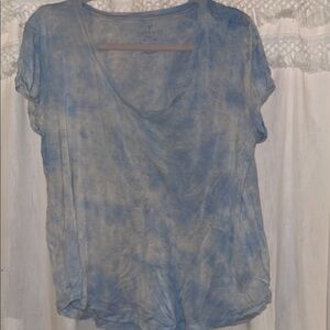 American Eagle Blue Tye Die Tee